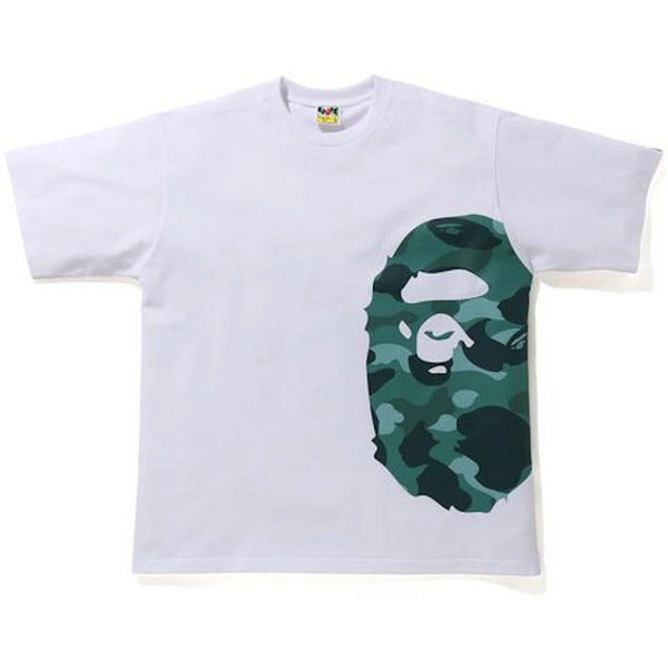 BAPE Color Camo St. Kitts & Nevis Head Relaxed Tee White/Green Shirts & Tops