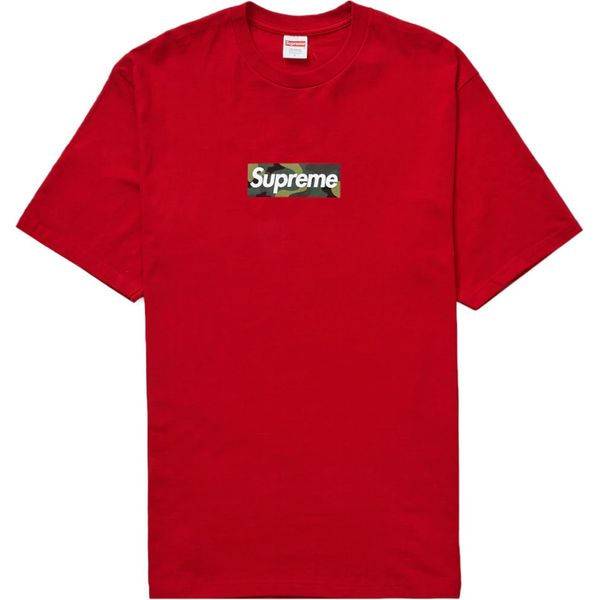 Supreme Box Logo Tee (FW23) Red nike dunk baroque brown white horse for sale
