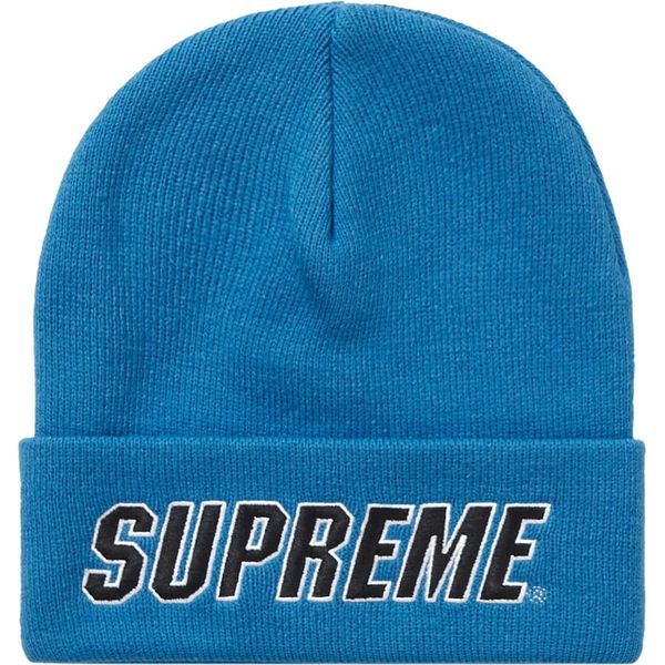Supreme Slant Beanie Blue Hats