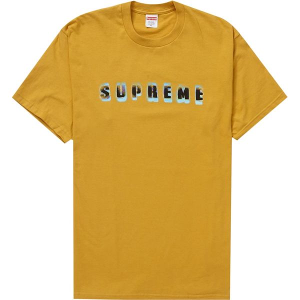 Supreme Stencil Tee Mustard Shirts & Tops