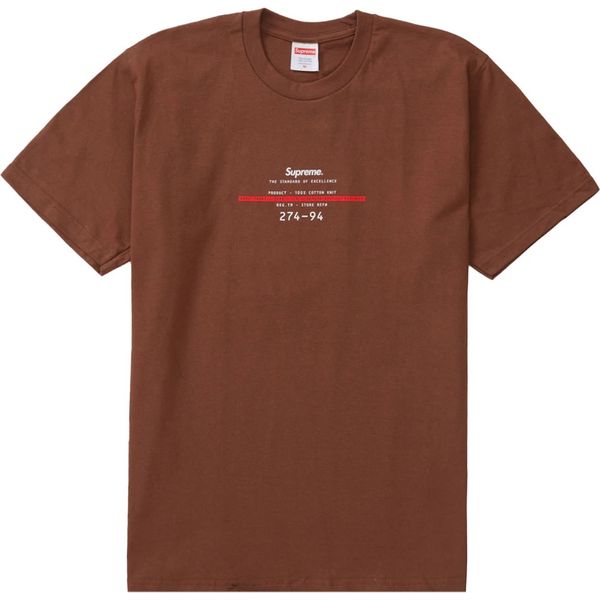 Supreme Standard Tee Brown Shirts & Tops