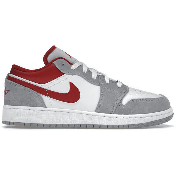 Jordan 1 Low SE Smoke Grey Gym Red (GS) Shoes