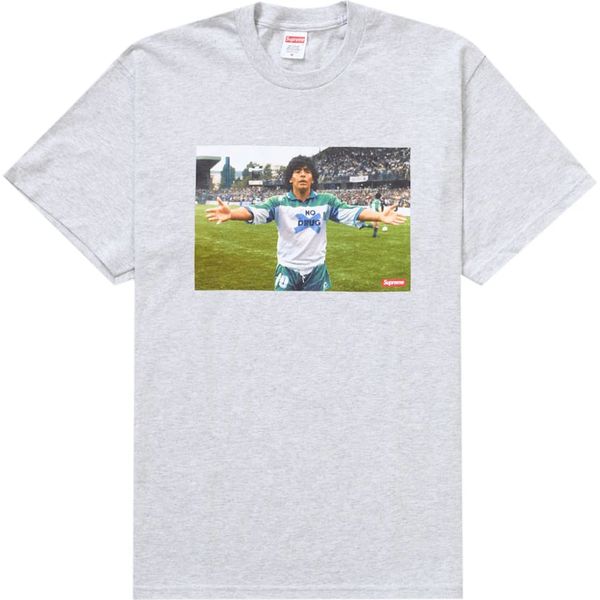 Supreme Maradona Tee Grey Shirts & Tops
