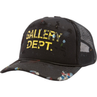 Gallery Dept. Painted Distressed Trucker CAP Hat Black CAP Hats