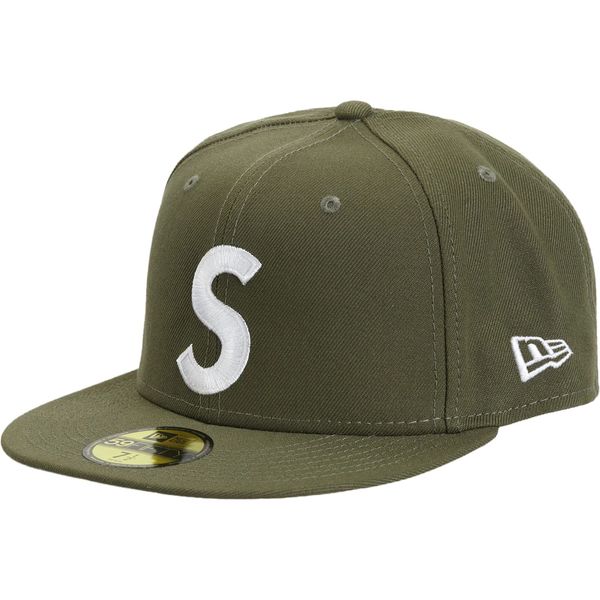 Supreme Jesus Piece S Logo New Era 59Fifty Hat Olive streetwear