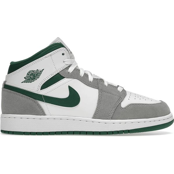 Jordan 1 Mid SE White Pine Green Smoke Grey (GS) Shoes