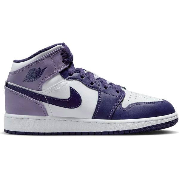 Jordan 1 Mid White Sky J Purple (GS) Shoes