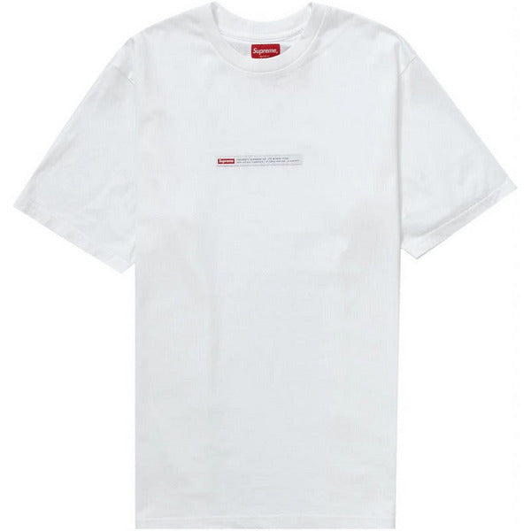Supreme Property Label S/S Top White Added to your