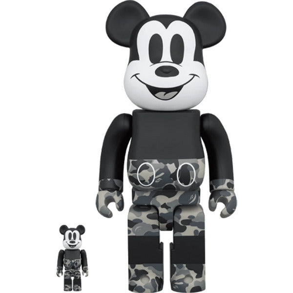 Bearbrick x Bape Mickey Mouse Monotone 100% & 400% Accessories