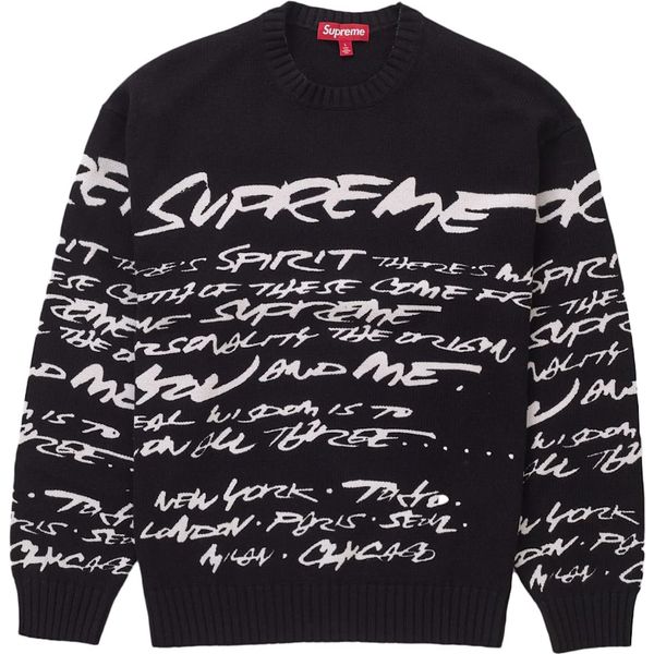 Supreme Futura Sweater Black Sweatshirts
