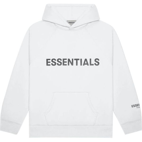 Date, new to old Essentials Pullover Hoodie Applique Logo White Sweatshirts