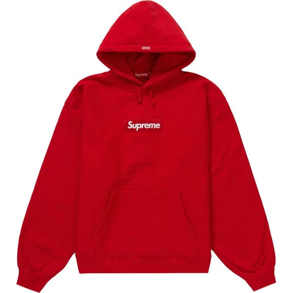 Supreme Box Logo Hooded Sweatshirt (FW23) Red Sweatshirts