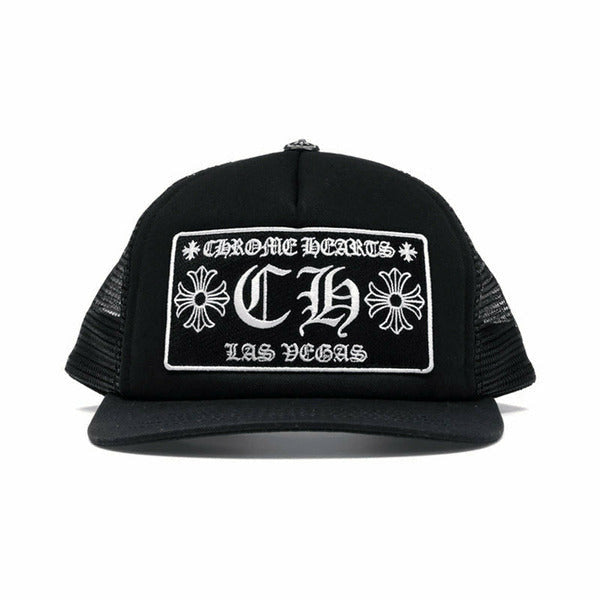Chrome Hearts CH Las Vegas Trucker Hat Black/Black Hats