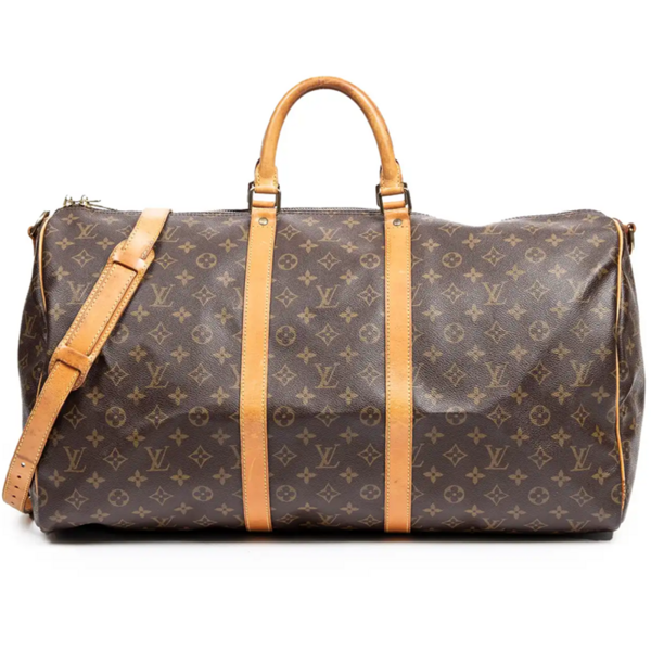 Louis Vuitton Keepall Bandouliere Monogram (Without Accessories) 55 Brown Bags