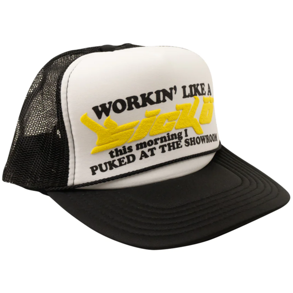 Sicko Showroom Trucker Hat Neon Yellow (Glow In The Dark) Printed Hats