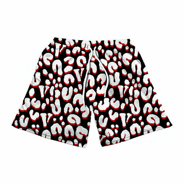 Vlone Rodman Cheetah Shorts Black/White Bottoms