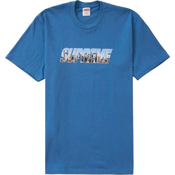 Supreme Gotham Tee Faded Blue Shirts & Tops