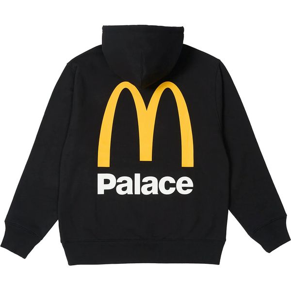 Palace x McDonald's Logo Hood Black Sweatshirts
