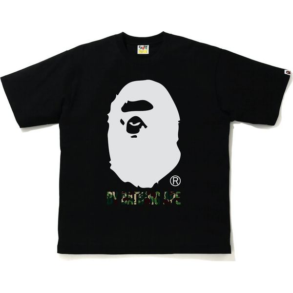 BAPE ABC Camo By Bathing Ape Relaxed Fit Tee Black/Green Shirts & Tops