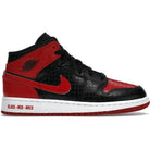 Jordan 1 Mid Bred Text (GS) Shoes