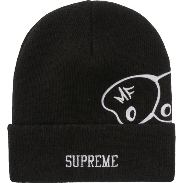 Supreme MF DOOM Beanie Black Hats