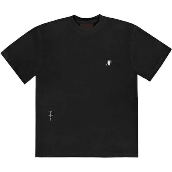 Travis Scott CJ x Audemars Piguet Vintage Tee Black Aubrion Shirts & Tops