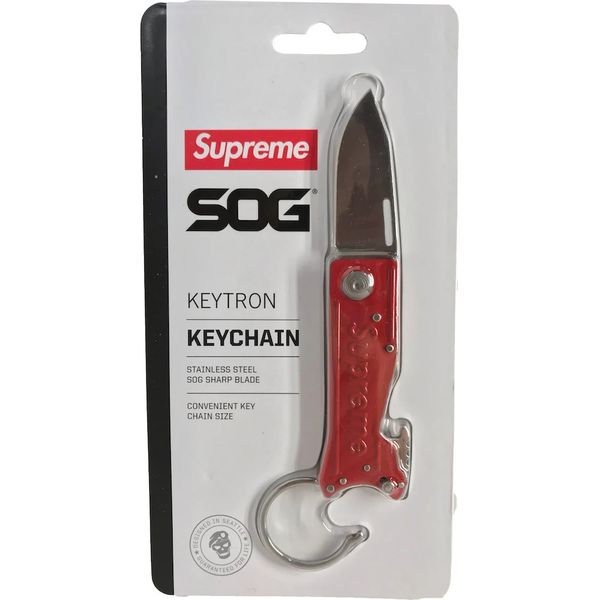 Supreme SOG Keytron Folding Knife Red Accessories