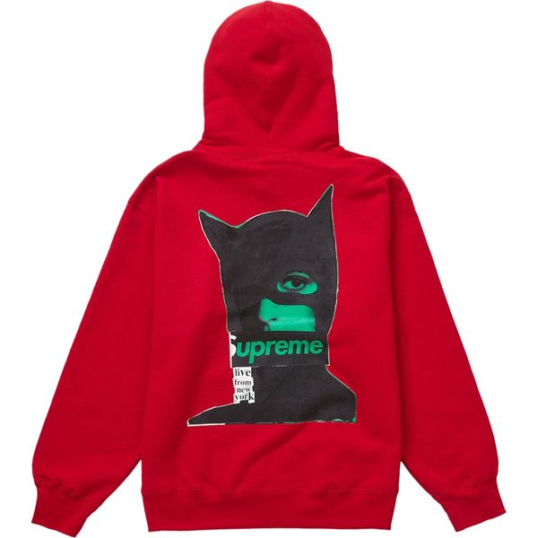 Supreme Catwoman Hooded sweatshirt Polaire Red Sweatshirts