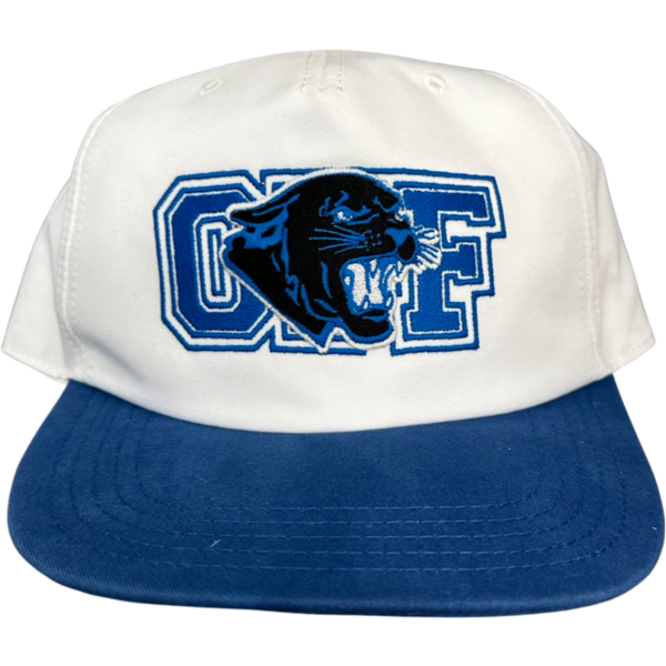 Off-White Virgil Abloh Panther Baseball Cap White Printed Hats