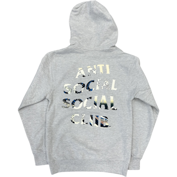 Anti Social Social Club 4 Car Pile-Up Tonkotsu Logo Hoodie Ash Grey Sweatshirts
