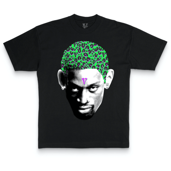 Vlone Rodman Cheetah T-shirt Black Shirts & Tops