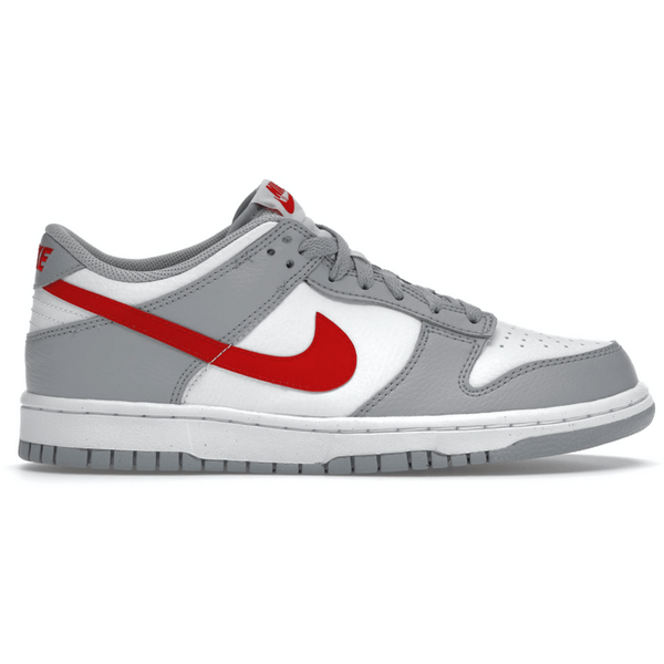 Nike Dunk Low White Grey Red (GS) Shoes