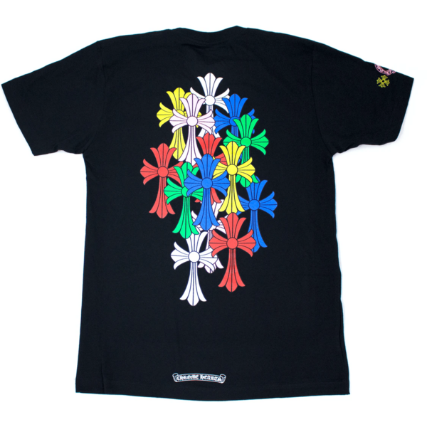 Chrome Hearts Multi Color Cross Cemetery T-shirt Black Shirts & Tops