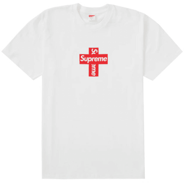 Supreme Cross Box Logo Tee White Shirts & Tops