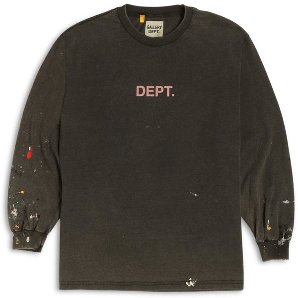 Gallery Dept. DEPT. Painted L/S T-shirt Black to $395.00 USD