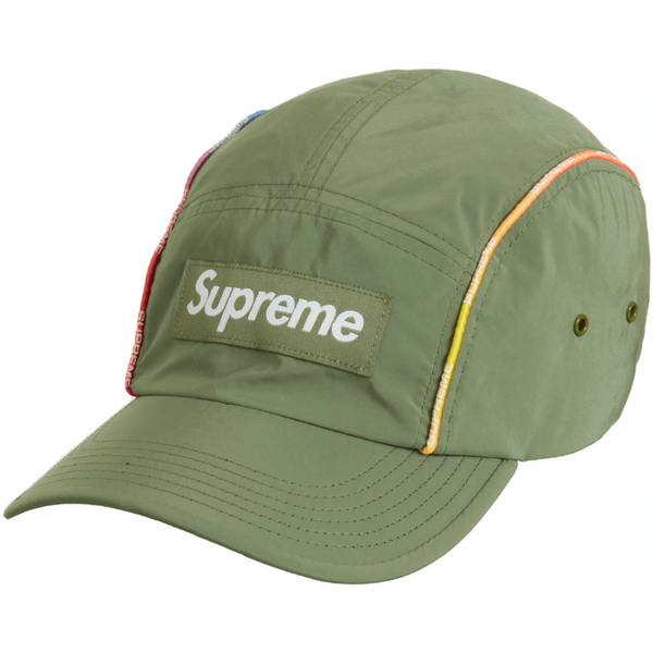 Supreme Gradient Piping Camp Cap Olive Hats