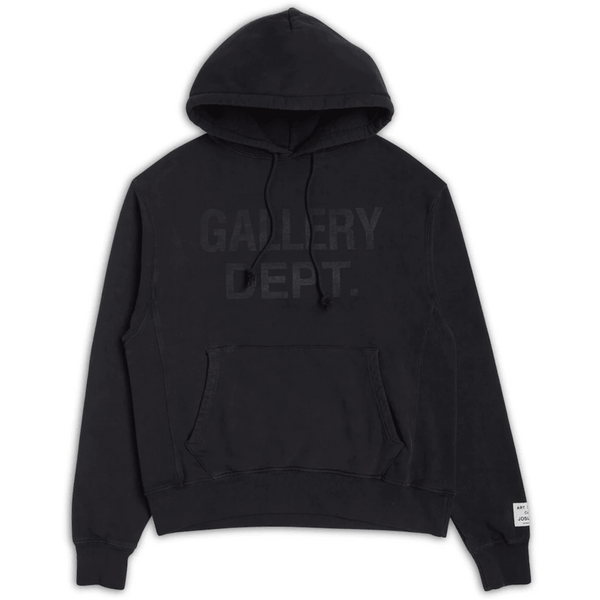 Gallery Dept. Centered Logo Hoodie Heather Grey/Black Sweatshirts