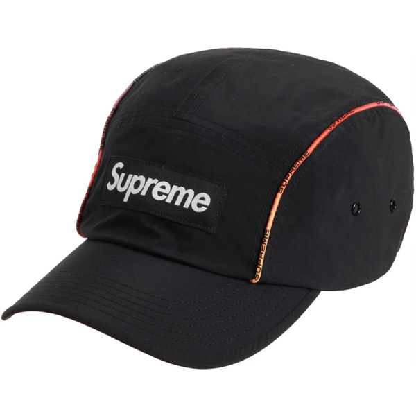 Supreme Gradient Piping Camp Cap Black Hats