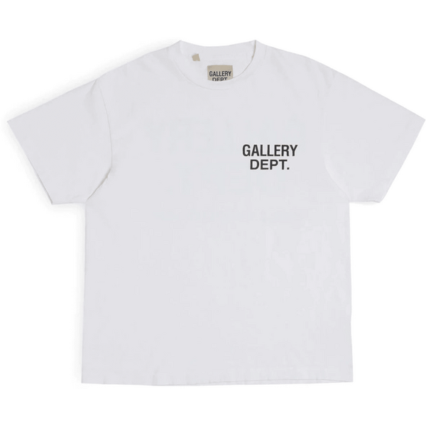 Gallery Dept. Souvenir T-Shirt Korte White Black ASYOU T-shirt Korte bianca con stampa "Obsessed"